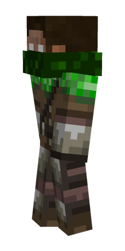 Black skin: body, left side render