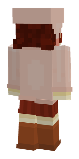 Brown skin: body, back render