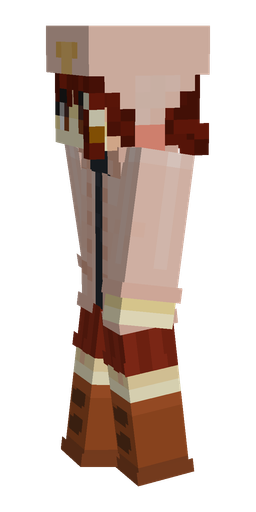 Brown skin: body, left side render