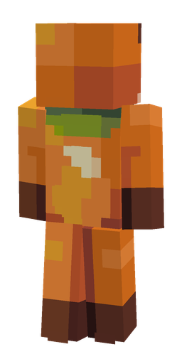 Orange skin: body, back render