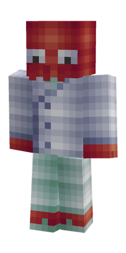 Blue skin: body, front render