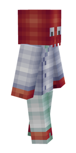 Blue skin: body, right side render