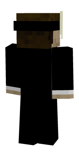 Black skin: body, back render