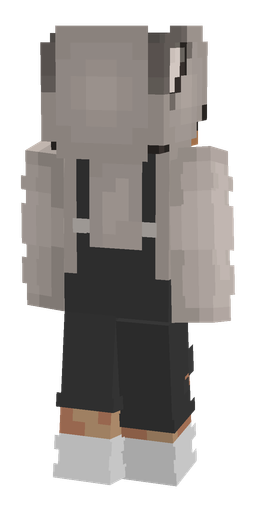 Black skin: body, back render