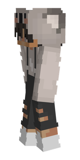 Black skin: body, left side render