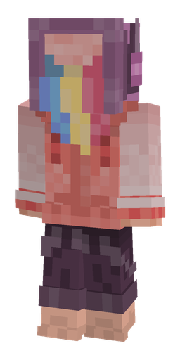 Pink skin: body, front render