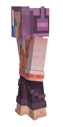 Pink skin: body, left side render