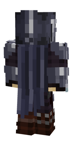 Black skin: body, back render