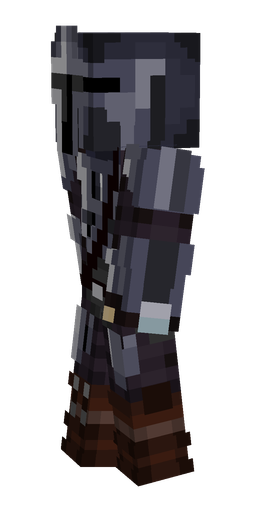 Black skin: body, left side render