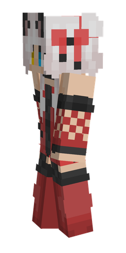 Black skin: body, left side render