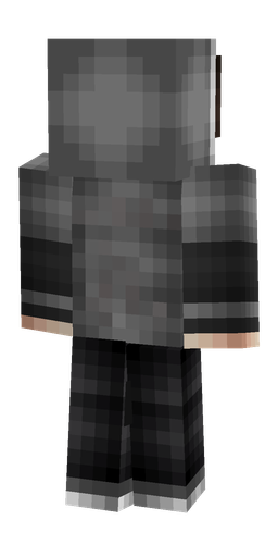 Black skin: body, back render