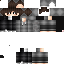 Black skin: raw texture render