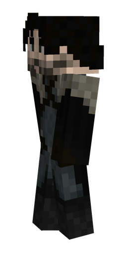 Black skin: body, left side render