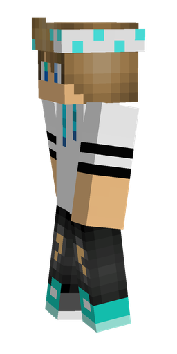 Black skin: body, left side render