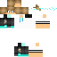 Black skin: raw texture render
