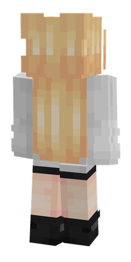 Black skin: body, back render
