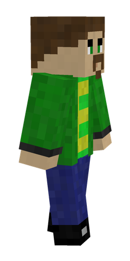 Blue skin: body, right side render