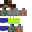 Blue skin: raw texture render