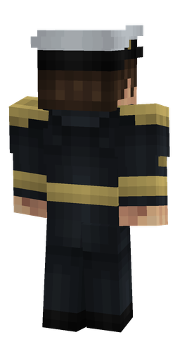 Black skin: body, back render