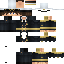 Black skin: raw texture render