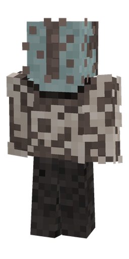 Black skin: body, back render