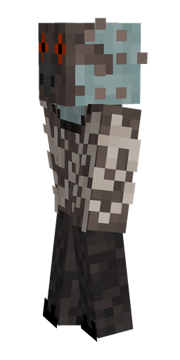 Black skin: body, left side render