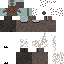 Black skin: raw texture render