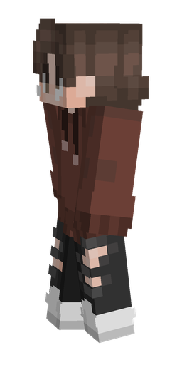 Black skin: body, left side render