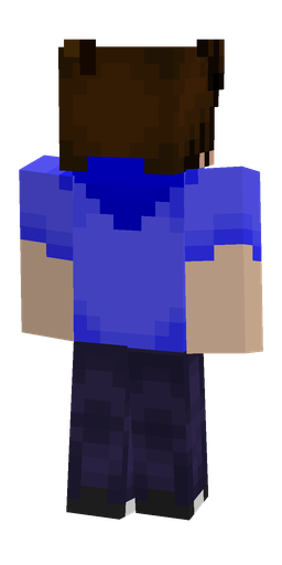 Blue skin: body, back render