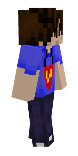 Blue skin: body, right side render