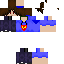 Blue skin: raw texture render