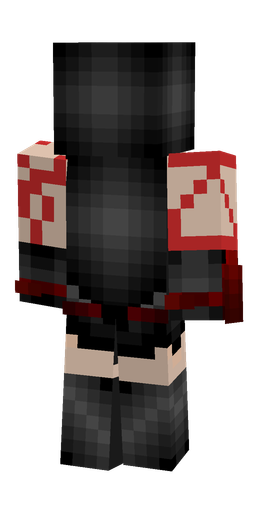 Black skin: body, back render