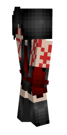 Black skin: body, left side render