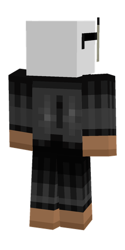 Black skin: body, back render