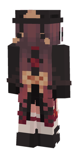 Black skin: body, back render