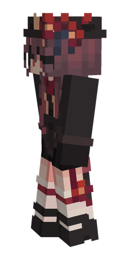 Black skin: body, left side render