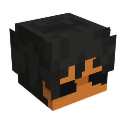 Black skin: head render