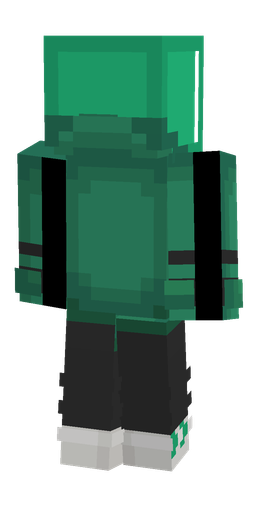 Black skin: body, back render