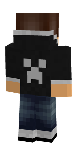 Black skin: body, back render