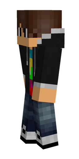 Black skin: body, left side render