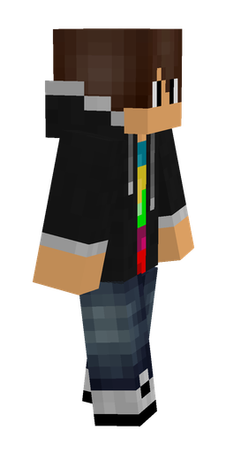 Black skin: body, right side render