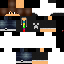 Black skin: raw texture render
