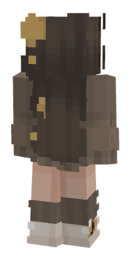 Black skin: body, back render