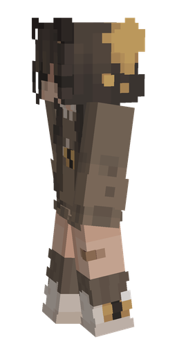 Black skin: body, left side render