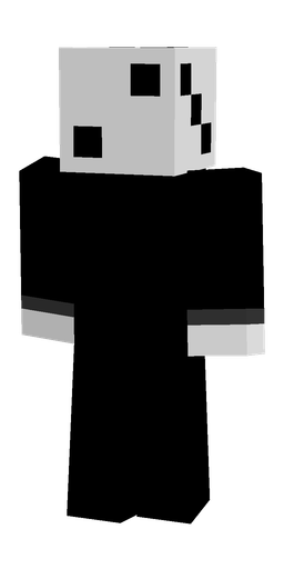 Black skin: body, back render