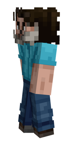 Black skin: body, left side render