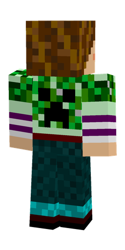 Black skin: body, back render