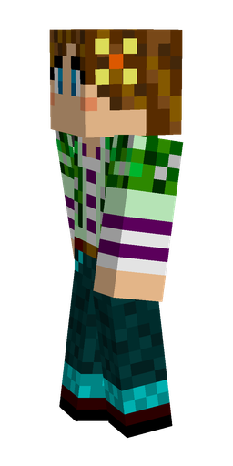 Black skin: body, left side render