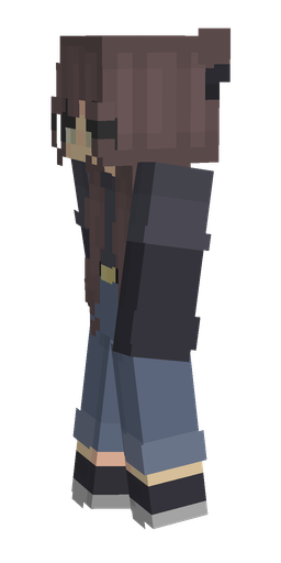 Black skin: body, left side render