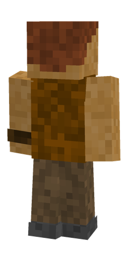 Brown skin: body, back render